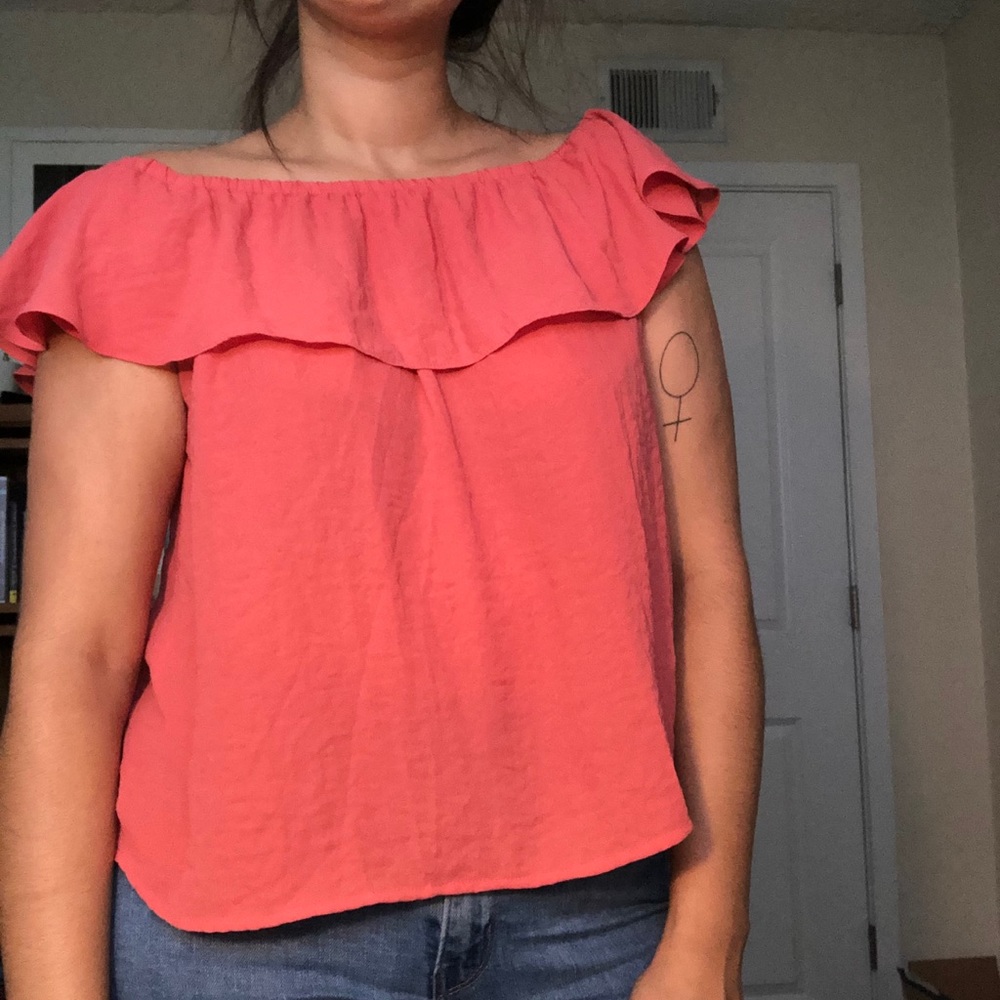 Off the shoulder top from Anthropologie